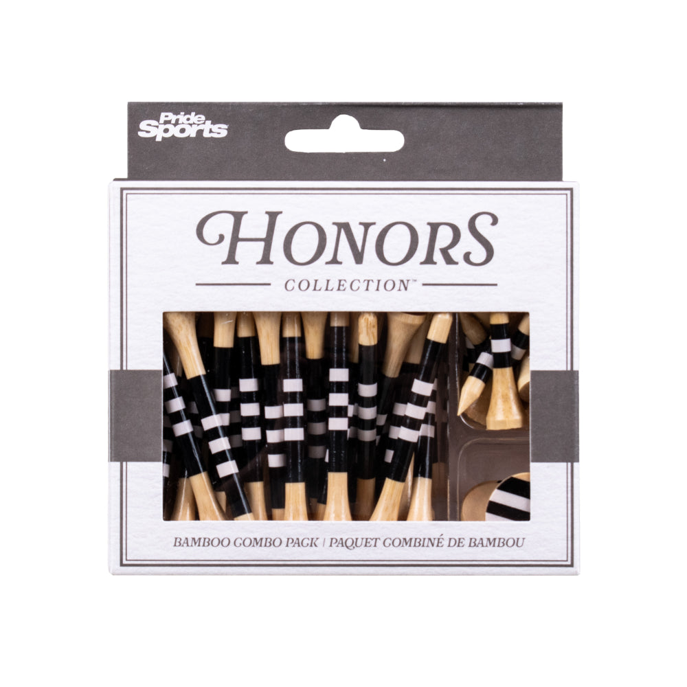 Honors Bamboo Combo Pack - 40 2 ¾" Tees, 10 1 ½" Tees, and 3 Ball Markers