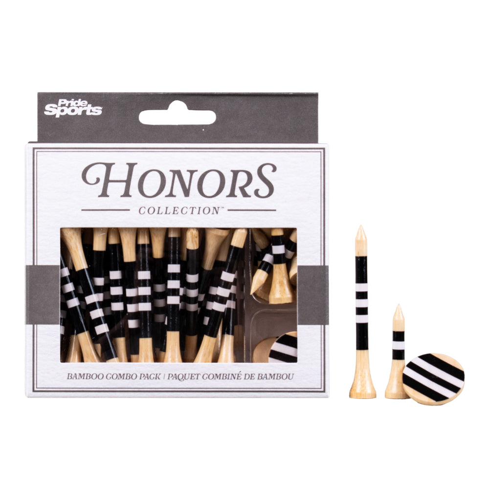 Honors Bamboo Combo Pack - 40 2 ¾" Tees, 10 1 ½" Tees, and 3 Ball Markers