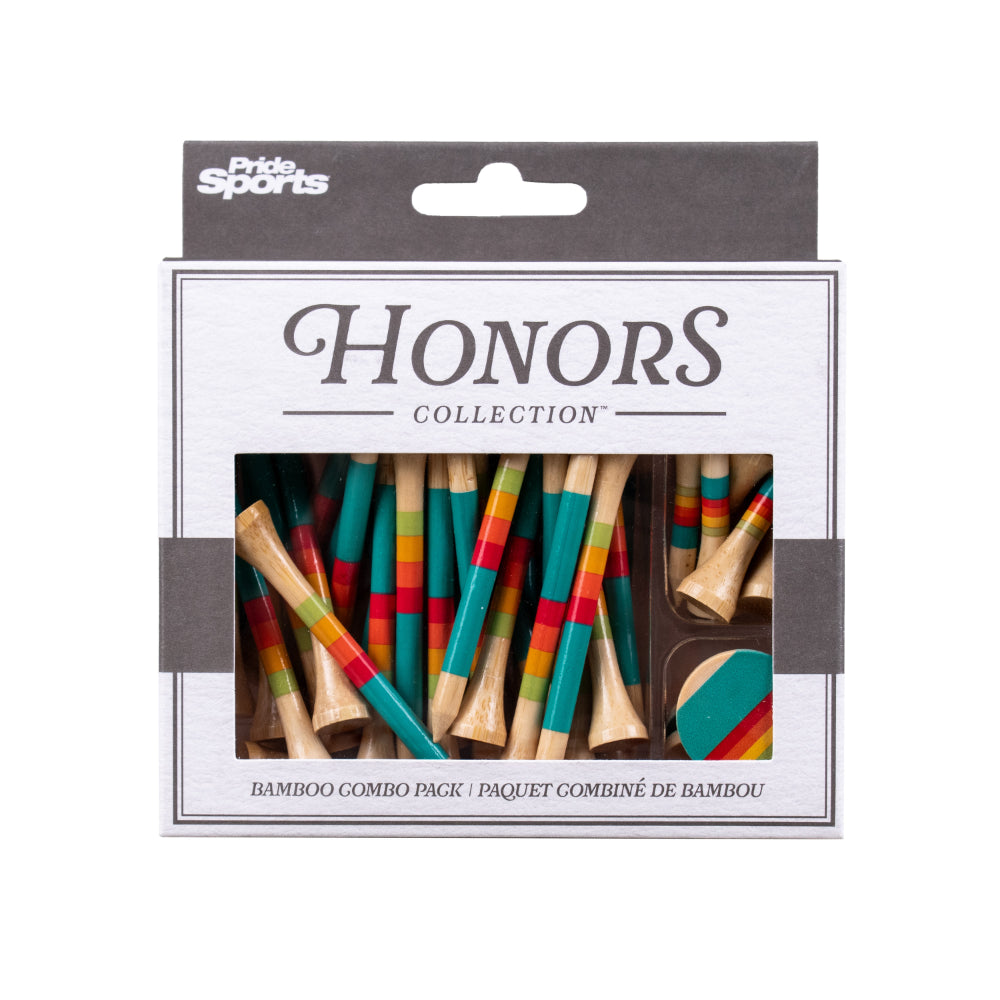Honors Bamboo Combo Pack - 40 2 ¾" Tees, 10 1 ½" Tees, and 3 Ball Markers