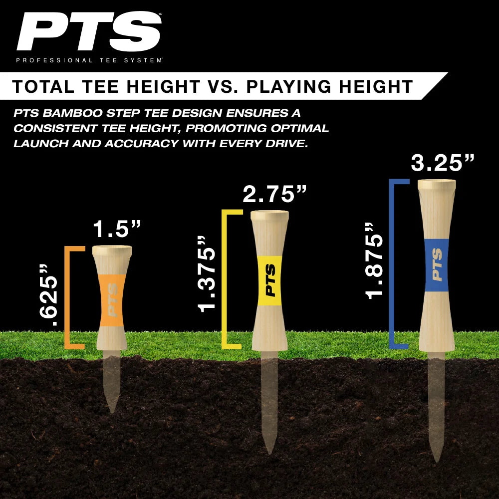 all-groups PTS Bamboo Step Tees, Height Infograhic
