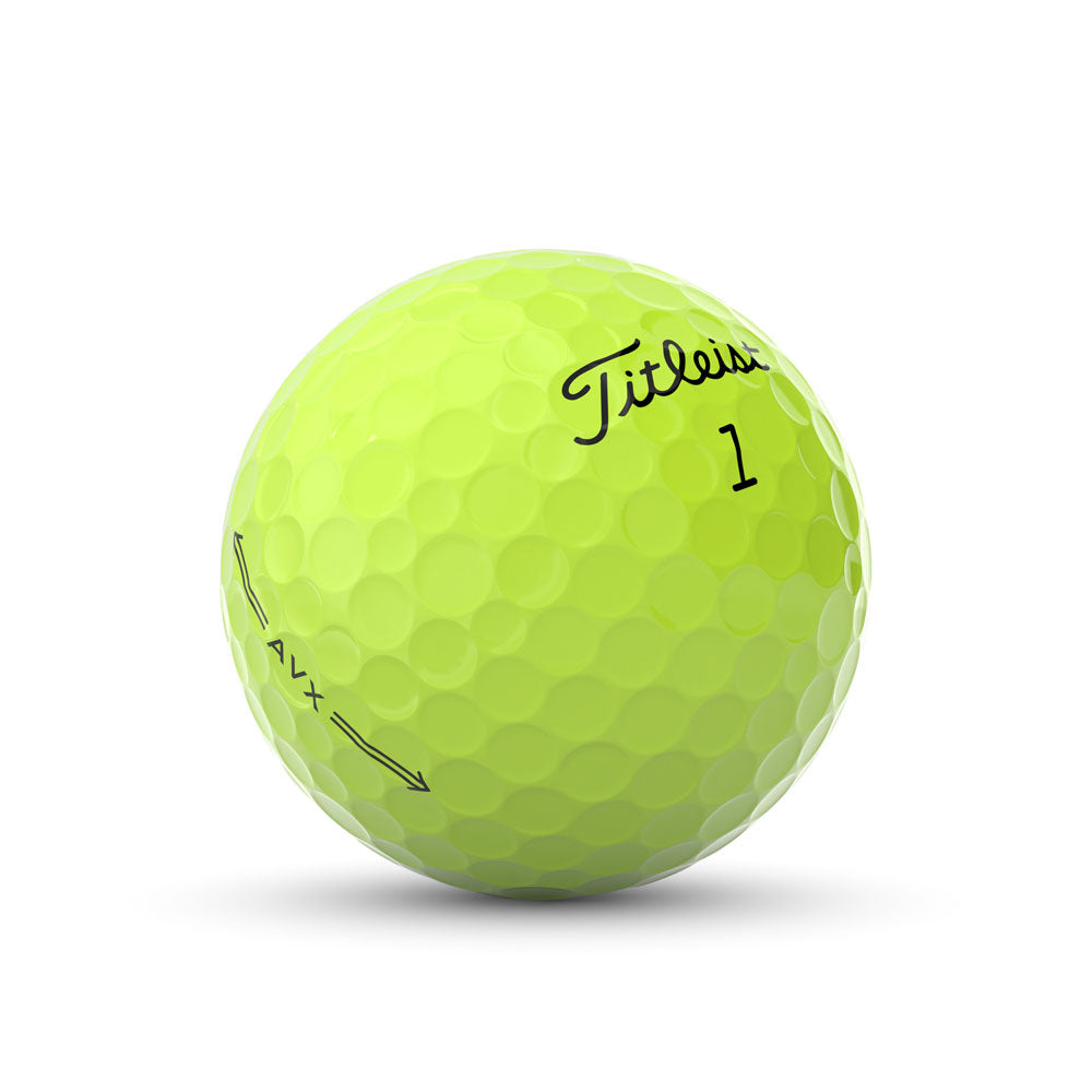 Titleist AVX Yellow - Custom Text Imprint (Prior Generation)