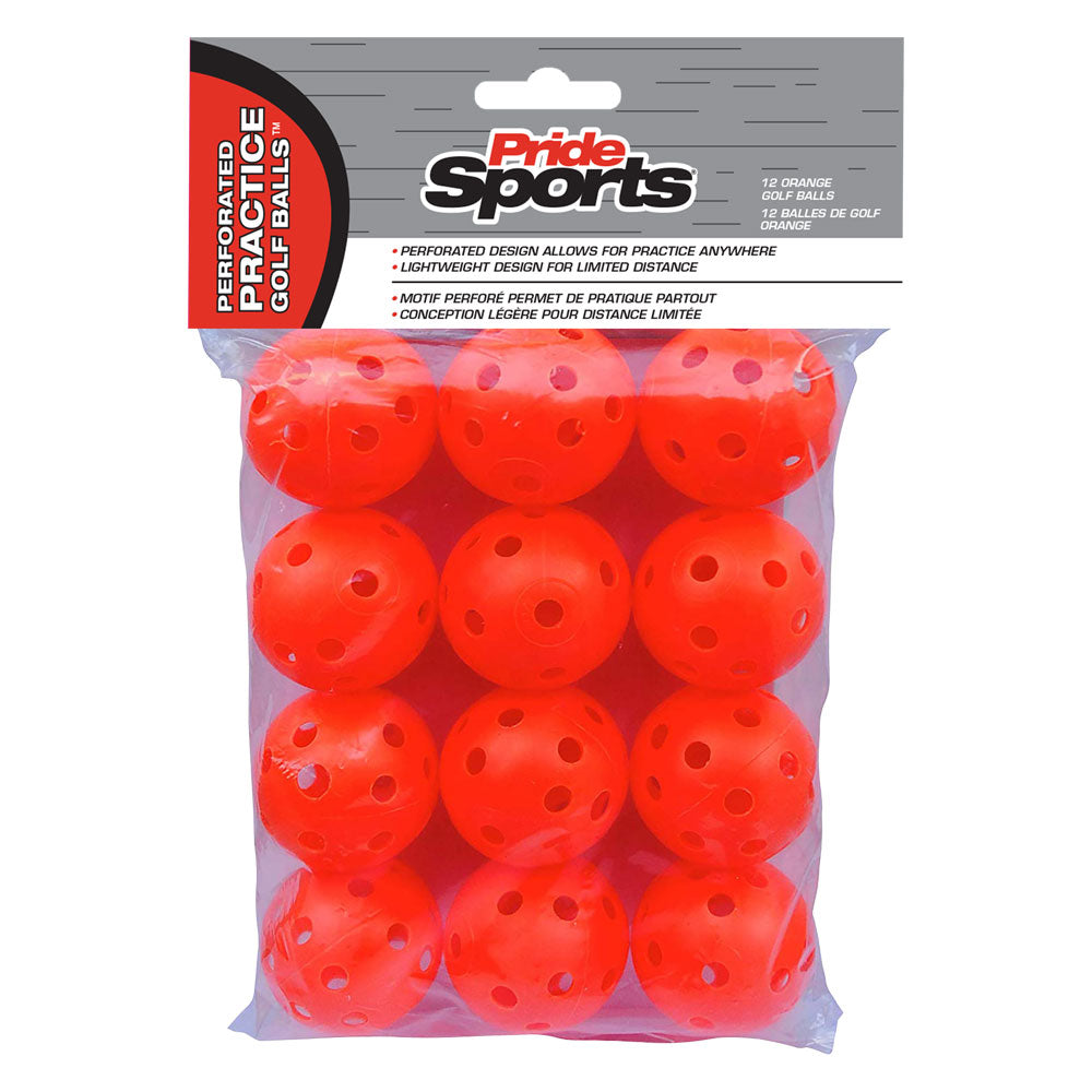 Orange Perforated Practice Balls