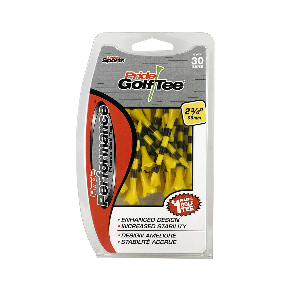 Pride Performance™ Plastic Tees - Striped 30ct Packs