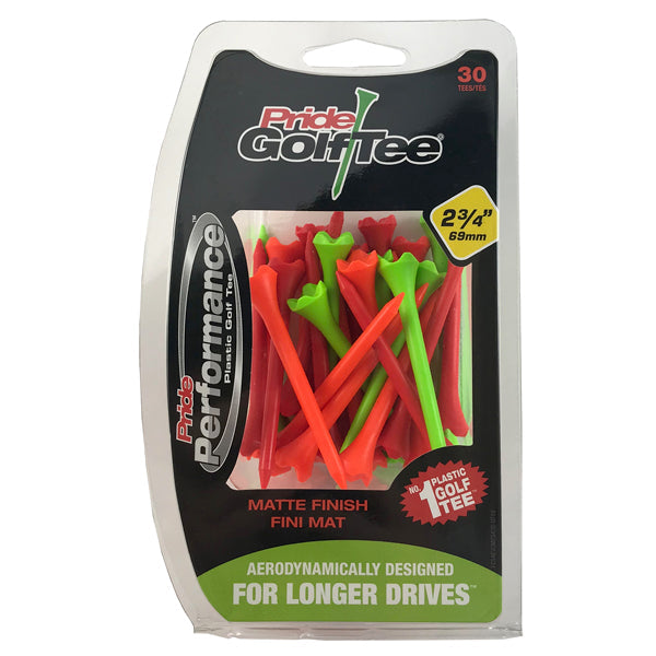 Pride Performance™ Matte Finish Plastic Tees - 30ct Packs