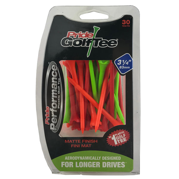 Pride Performance™ Matte Finish Plastic Tees - 30ct Packs
