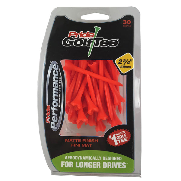 Pride Performance™ Matte Finish Plastic Tees - 30ct Packs