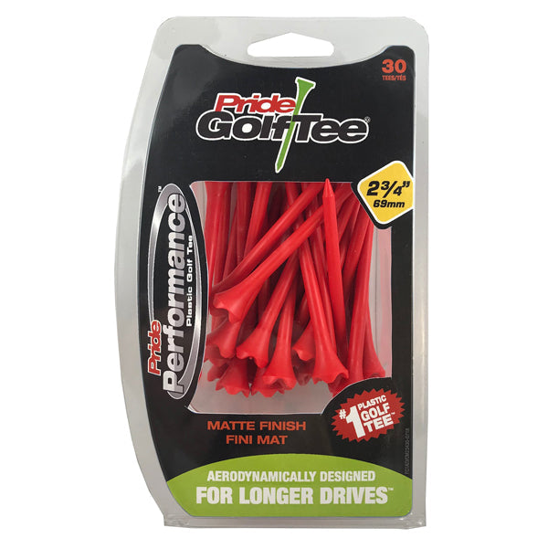 Pride Performance™ Matte Finish Plastic Tees - 30ct Packs