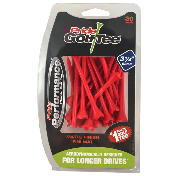 Pride Performance™ Matte Finish Plastic Tees - 30ct Packs