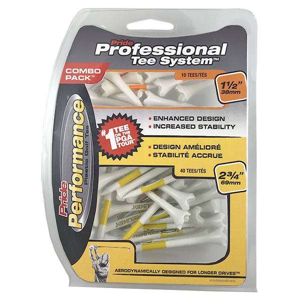2 3/4 - Professional Tee System® (PTS) Pride Performance® Combo Pack - Includes 2 Tee Sizes!