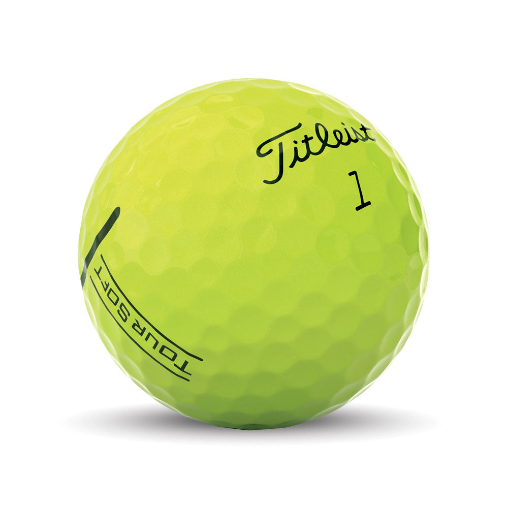 Titleist Tour Soft Yellow - Custom Text Imprint