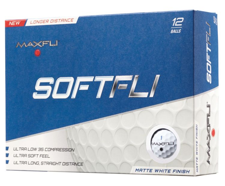 Maxfli SoftFli Matte Golf Balls - Custom Text Imprint